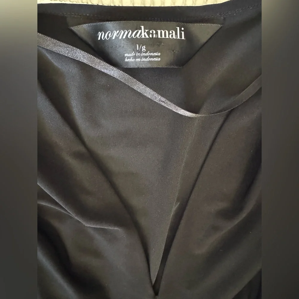 NORMA KAMALI Stretch Draped Grecian-Style Women's Dress - Picture 2 of 5